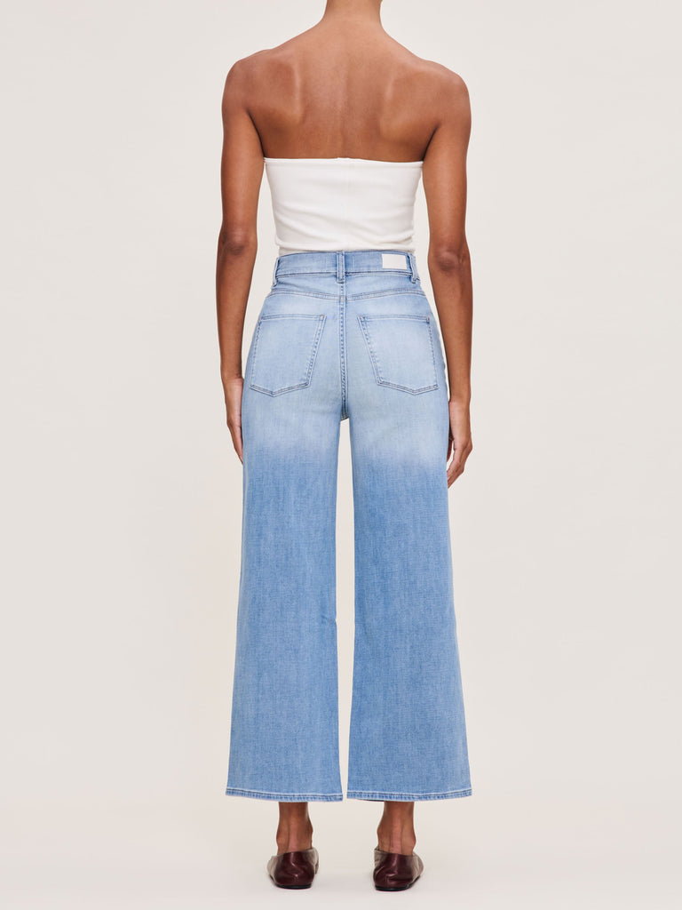 Hepburn Wide Leg High Rise  Ankle Jeans -- Ramer