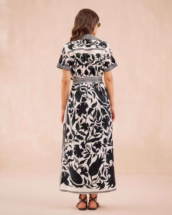 Amira Shirt Dress - Delfina Caviar Delcav