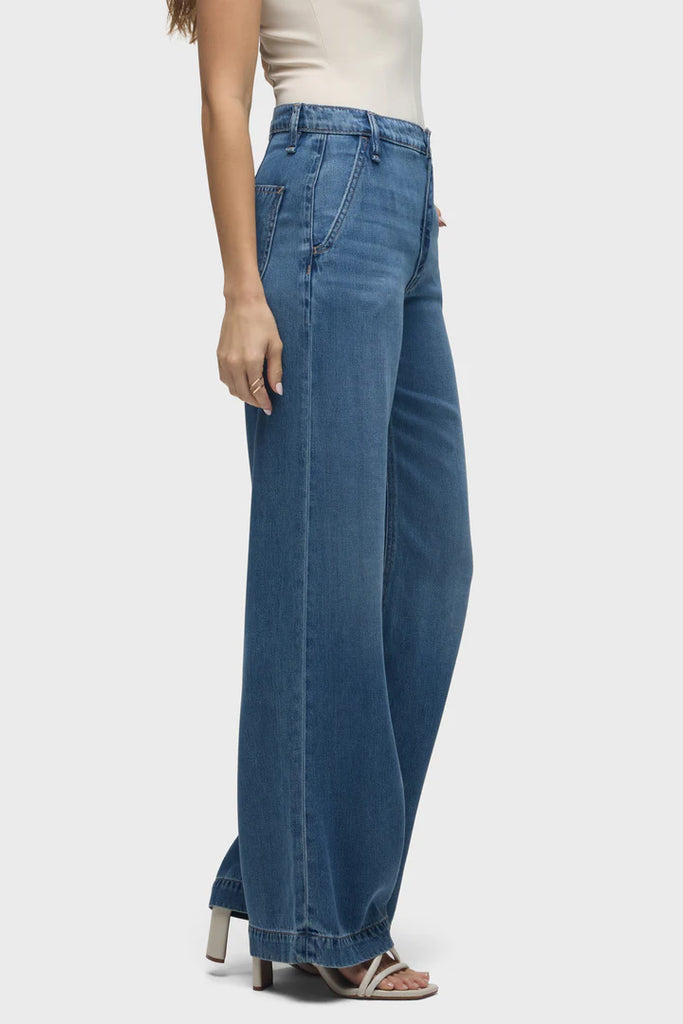 Jodie Loose Fit Wide Leg Trouser Jean - Rumour