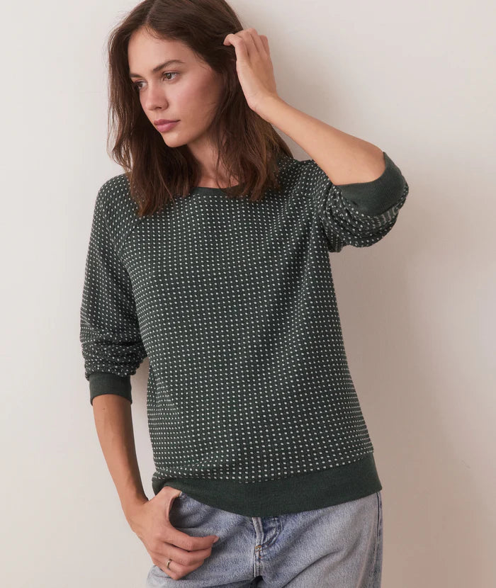 Daisy Textured Raglan - Green Gables