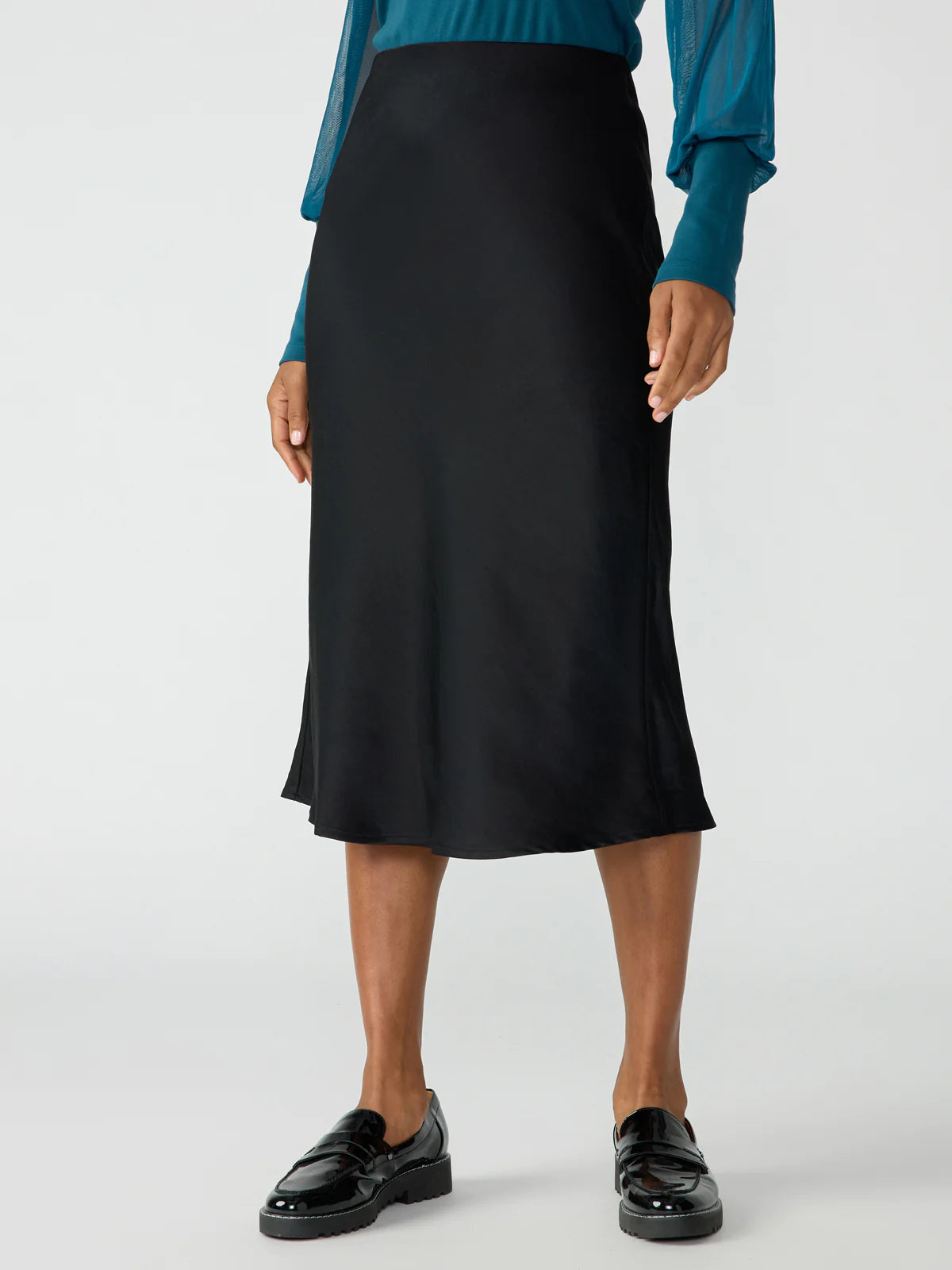 Everyday Midi Skirt - Black | Shine Boutique Newburyport