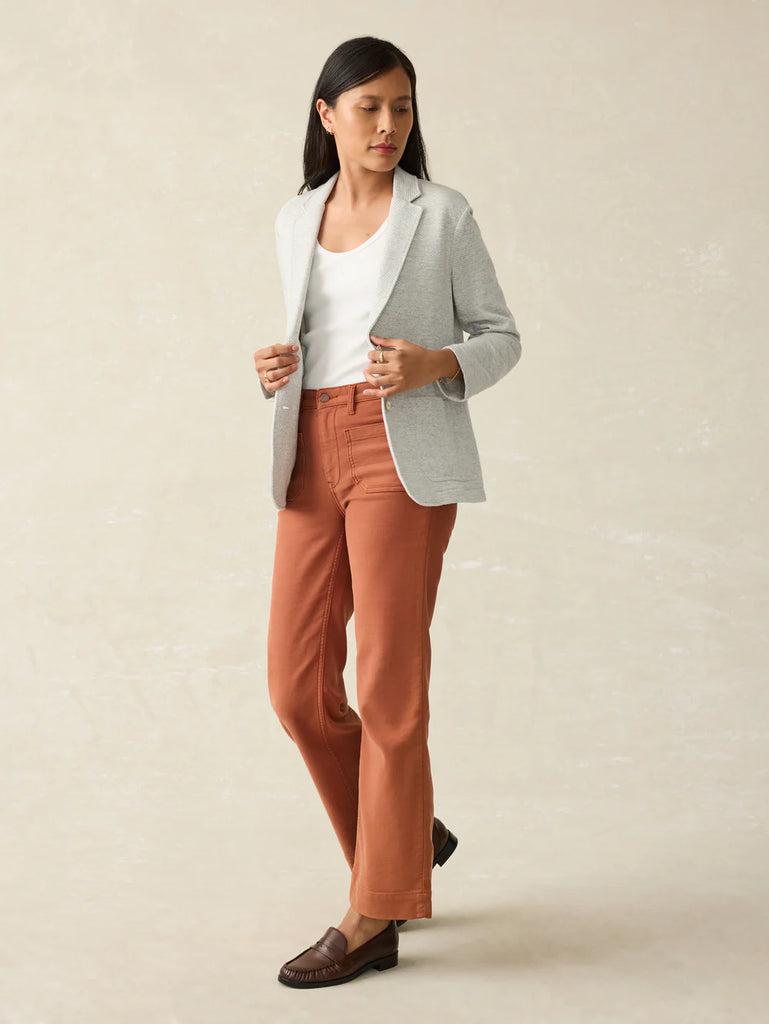 Inlet Knit Blazer - Heather Grey