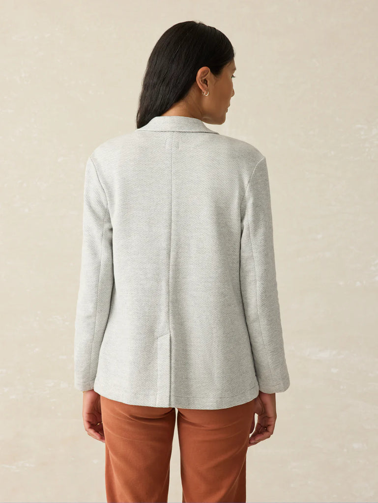 Inlet Knit Blazer - Heather Grey