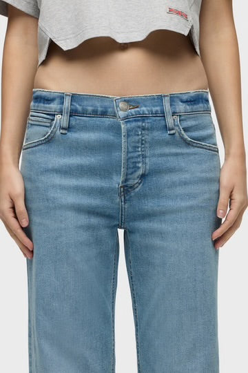 Rosie Mid-Rise Wide Leg Cuffed Jean - Oak