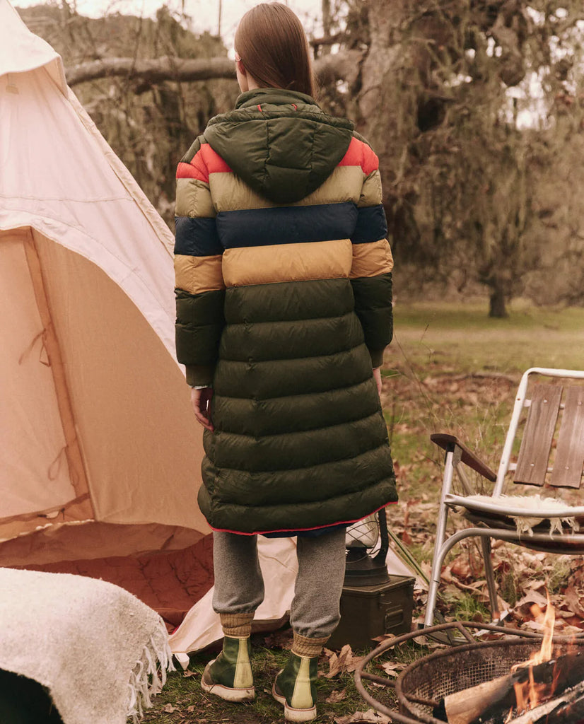 The Down Storm Puffer - Mountain View Multi Stripe