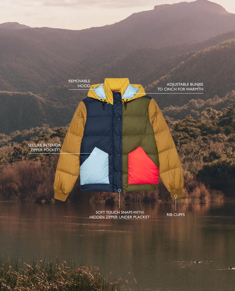 The Down Polar Puffer - Appalachian Colorblock