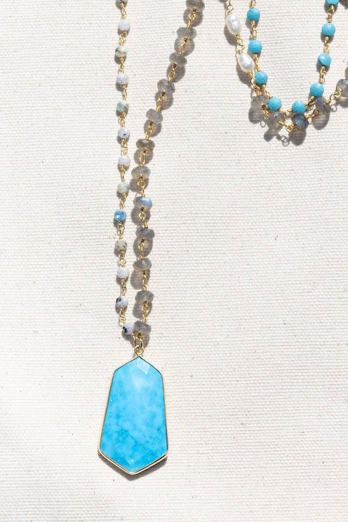 Garbo Necklace -- Turquoise